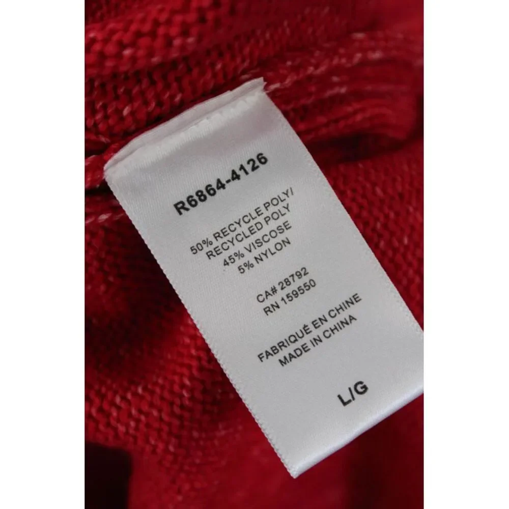 Renuar Womens Turtleneck Long Sleeve Pullover Sweater Top Berry Size L